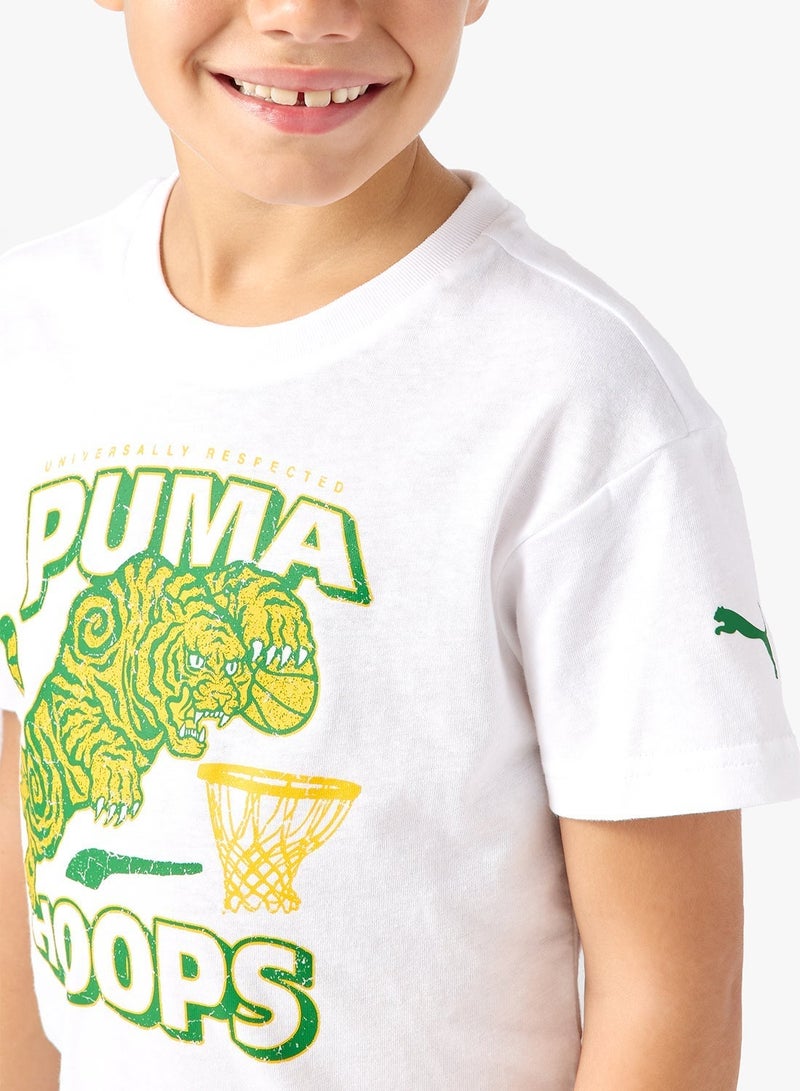 PUMA Hoopstellations Basketball Jumping Tiger Tee - Image 3